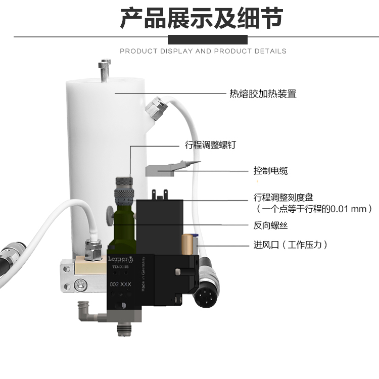 熱（rè）熔膠（jiāo）噴射閥（fá） 噴射閥結構