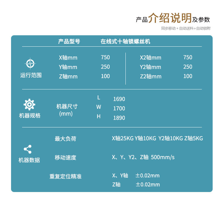 螺絲機參數